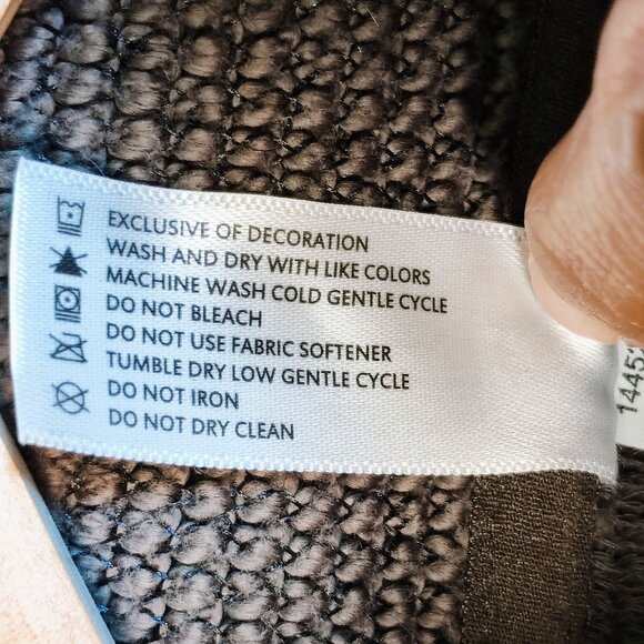 90 Degree by Reflex Women's Large Gray Pullover Turtleneck Sweater - Picture 7 of 10